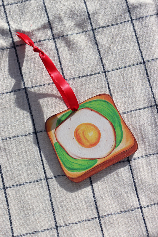 Eggs and Avocado on Toast Christmas Decoration