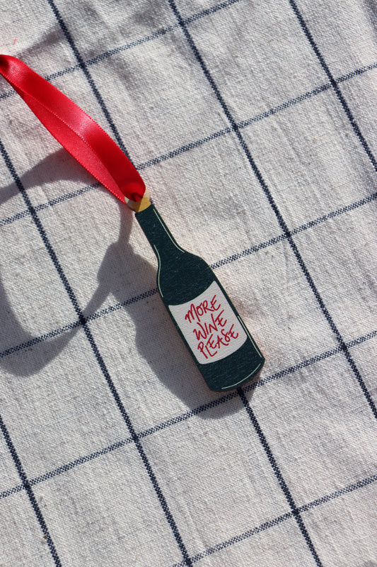 More Wine Please Christmas Decoration