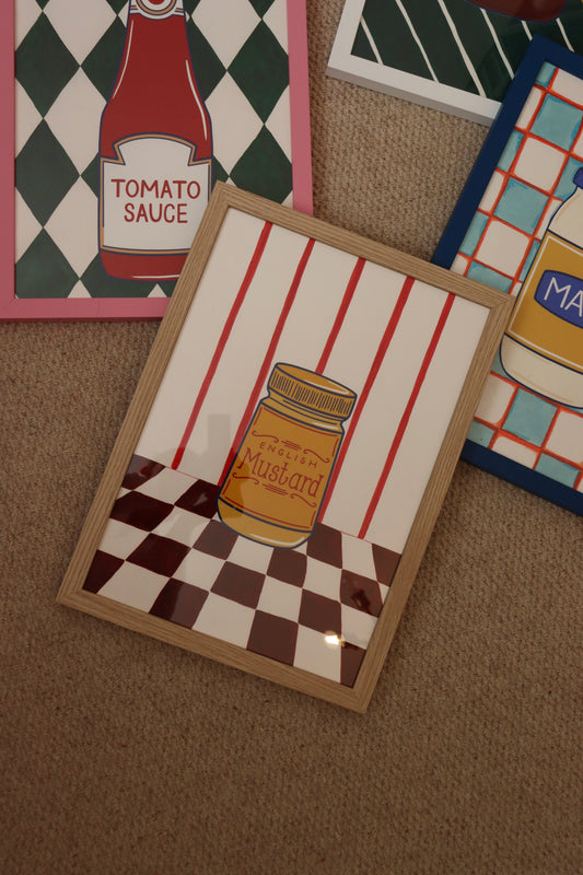 Mustard Framed Original Artwork