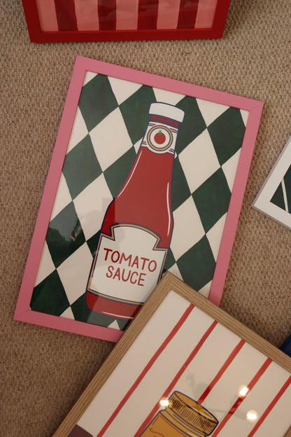 Tomato Sauce Framed Original Artwork