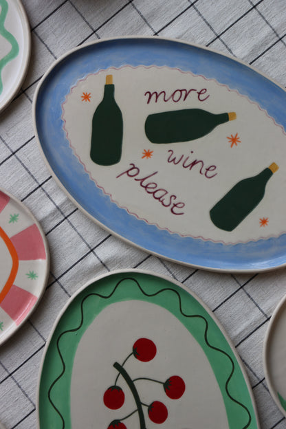 More Wine Please Serving Platter
