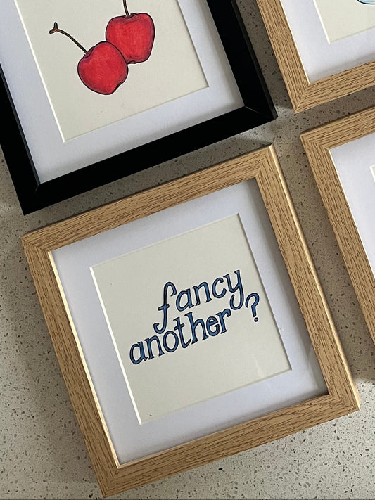 'Fancy Another?' Framed Original Artwork