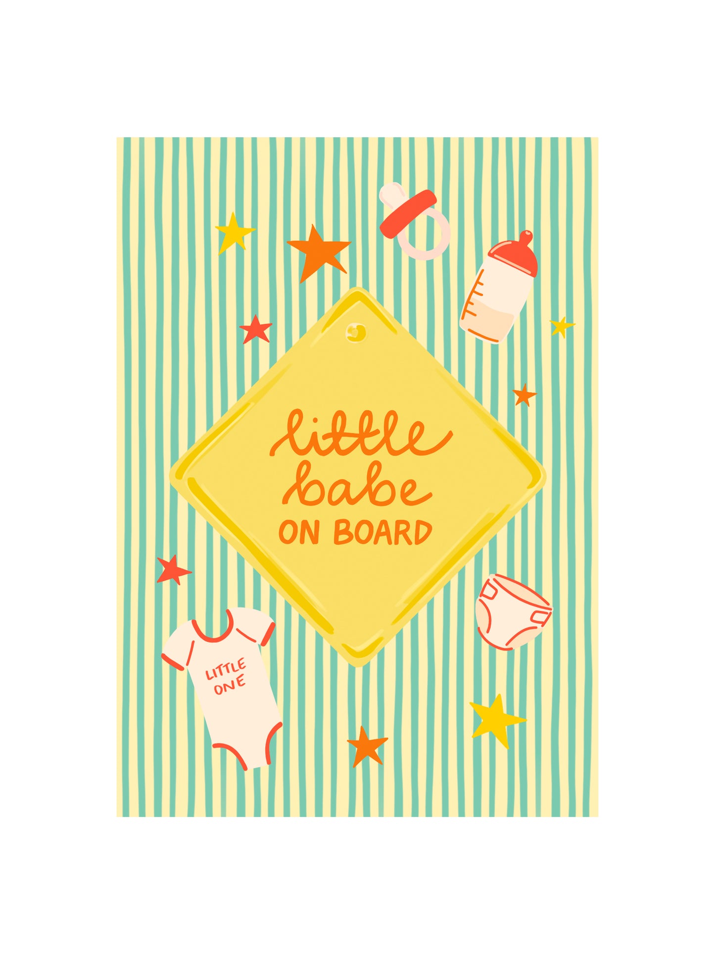 Little Babe on Board Card