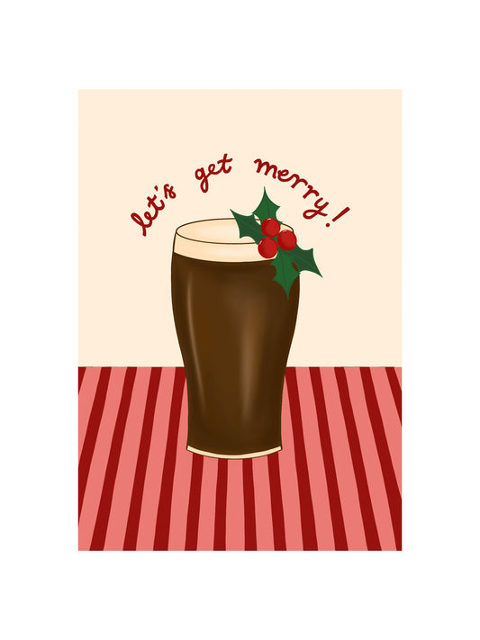 Let's Get Merry Card (Red)