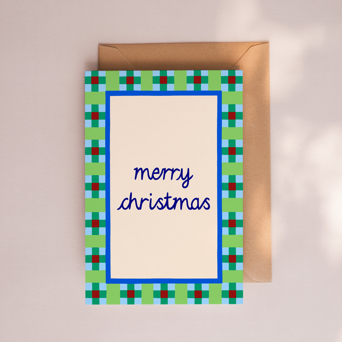 Merry Christmas Patchwork Card