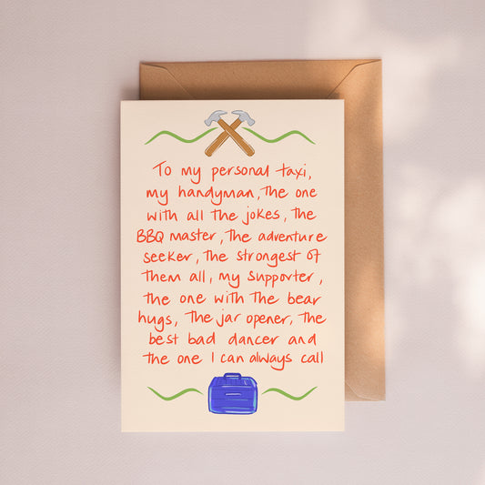 Notes to Dad Card