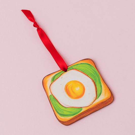 Eggs and Avocado on Toast Christmas Decoration