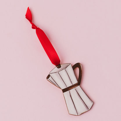Mokka Pot Coffee Christmas Decoration