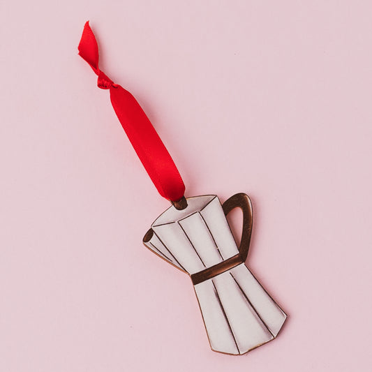 Mokka Pot Coffee Christmas Decoration