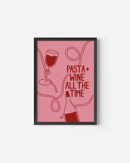 Pasta + Wine Print