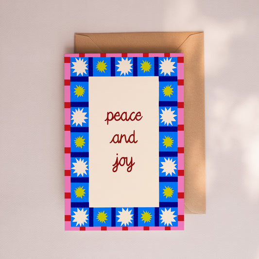 Peace and Joy Patchwork Card