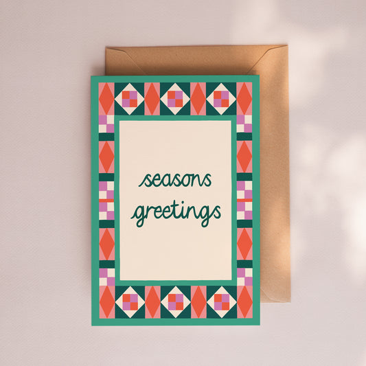 Seasons Greetings Patchwork Card