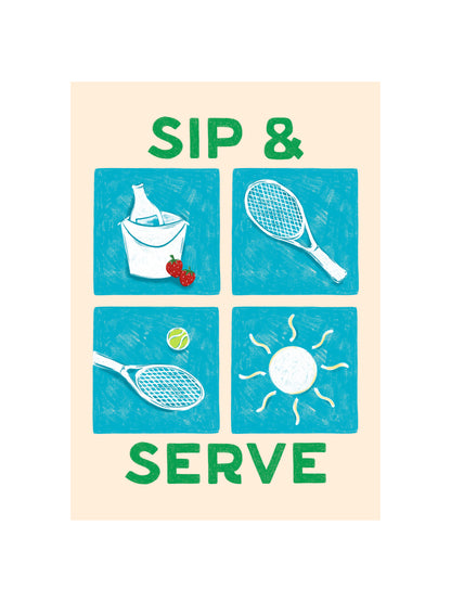 Sip and Serve Print