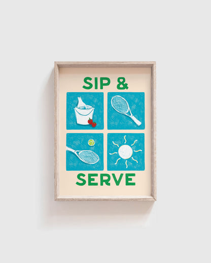 Sip and Serve Print