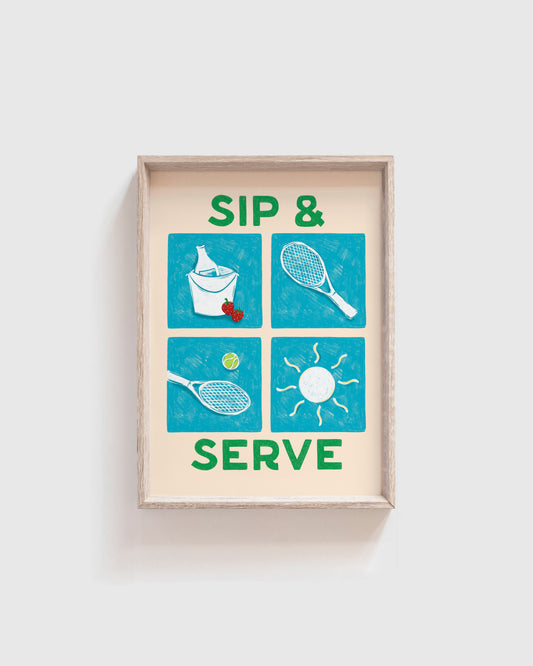 Sip and Serve Print