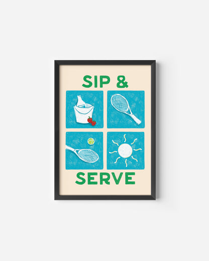 Sip and Serve Print