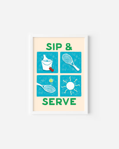 Sip and Serve Print