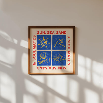 Soulmates Square Print
