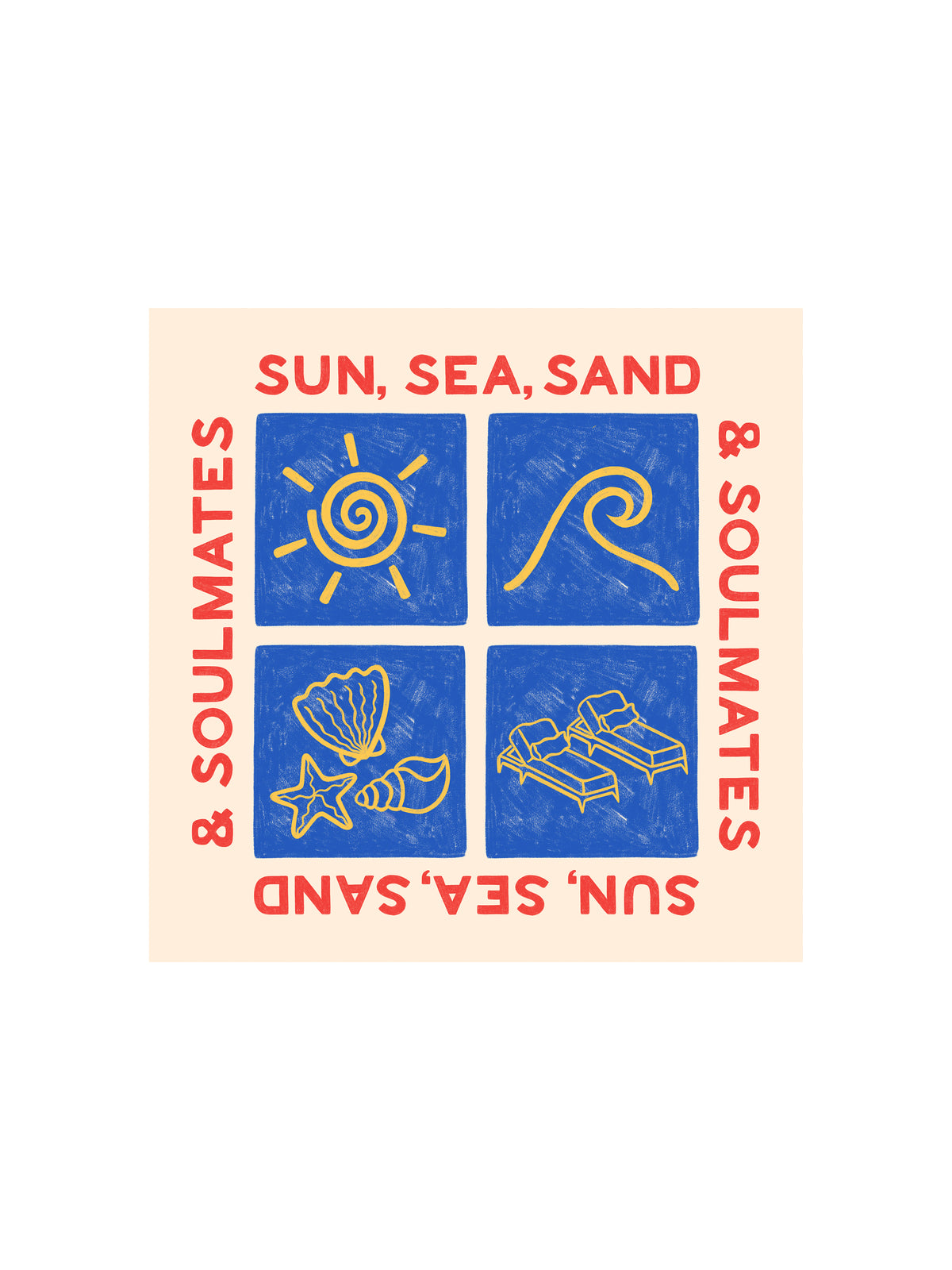 Soulmates Square Print