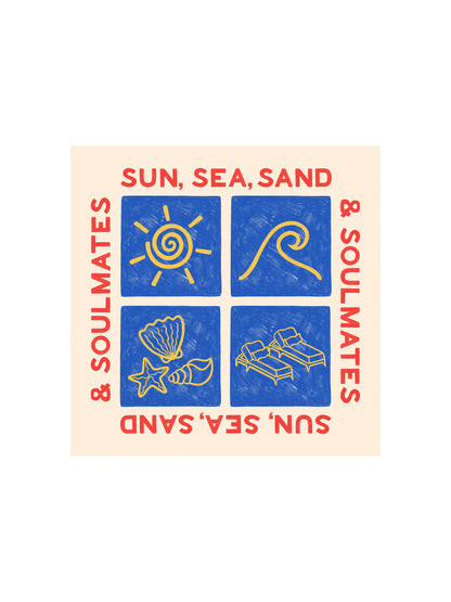 Soulmates Square Print