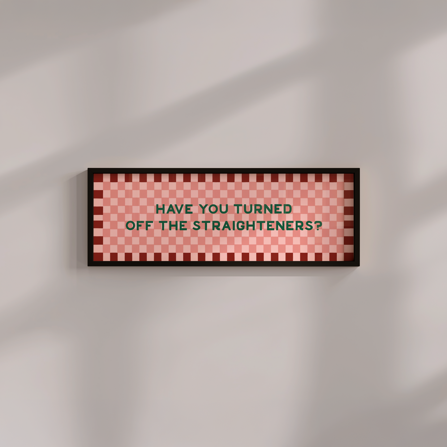 Turned off the Straighteners Framed Print