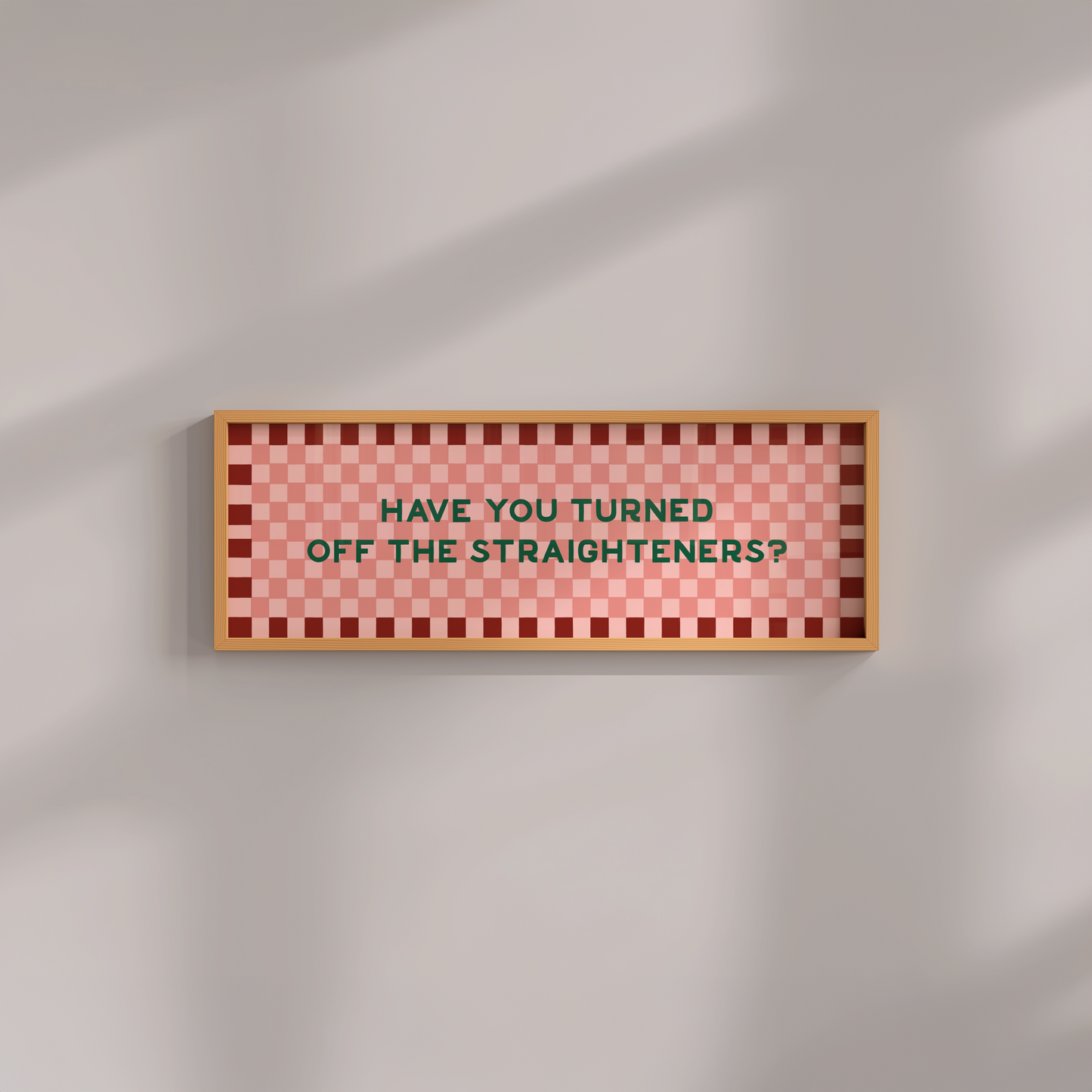 Turned off the Straighteners Framed Print