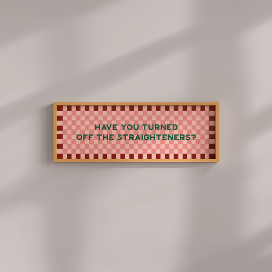 Turned off the Straighteners Framed Print