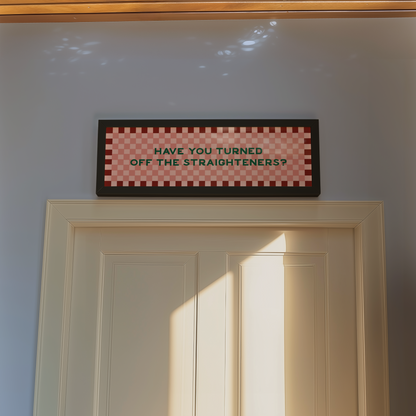 Turned off the Straighteners Framed Print