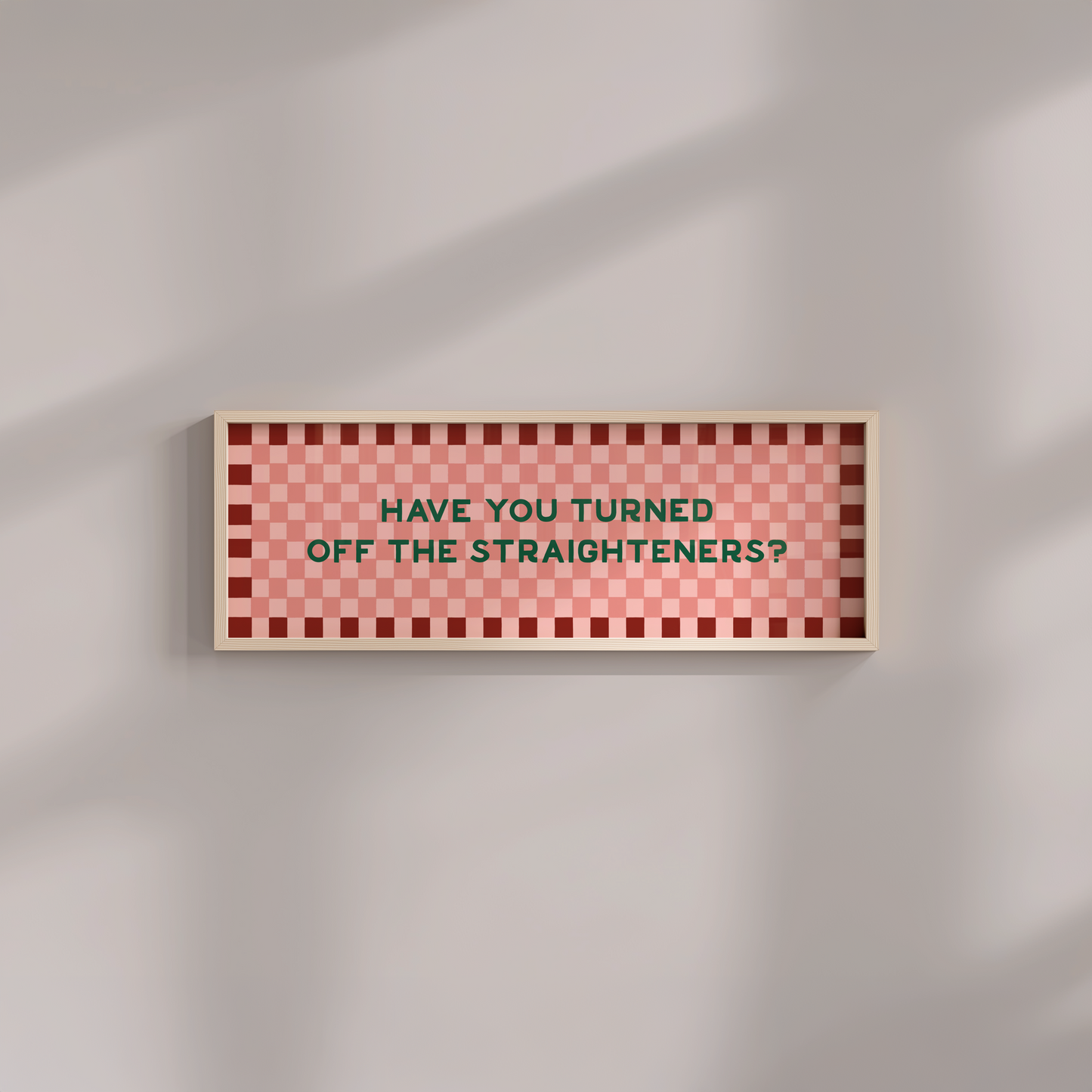 Turned off the Straighteners Framed Print