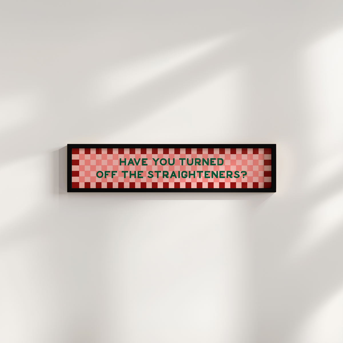 Turned off the Straighteners Framed Print