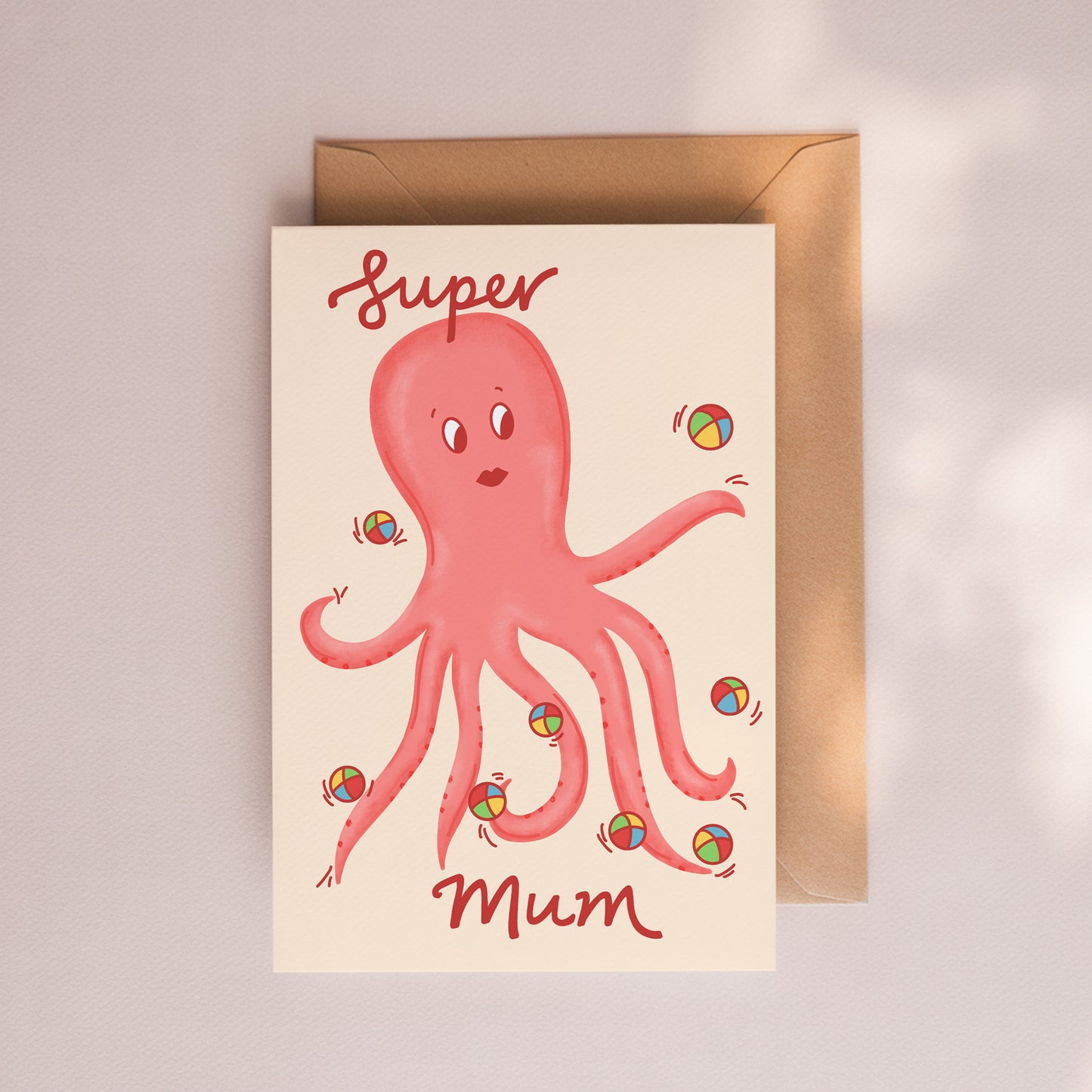 Super Mum Octopus Card