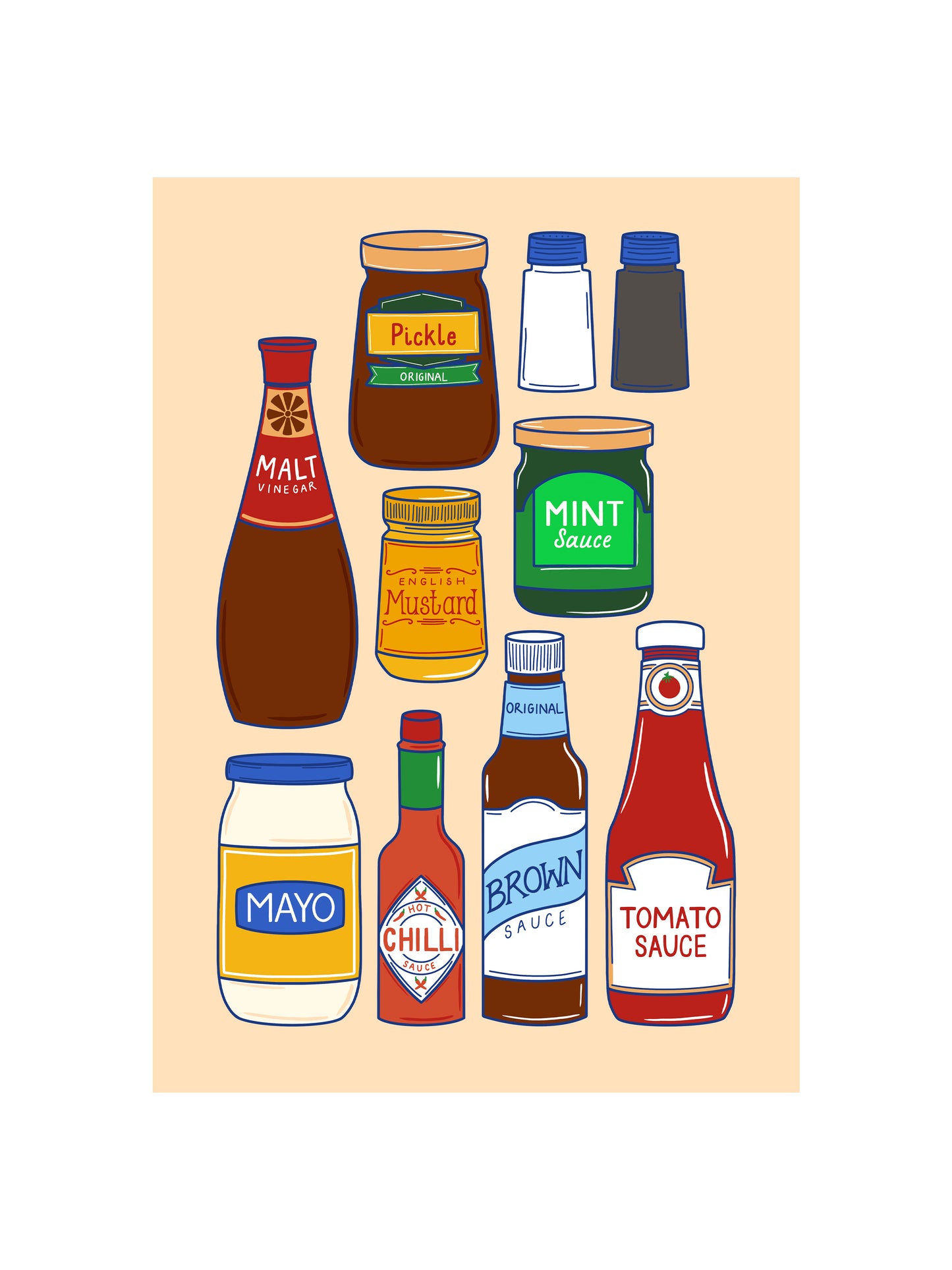 Table Sauces Print