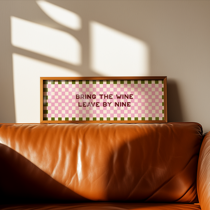Bring the Wine Framed Print