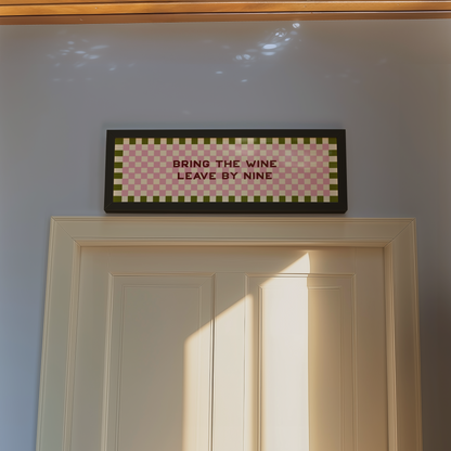 Bring the Wine Framed Print