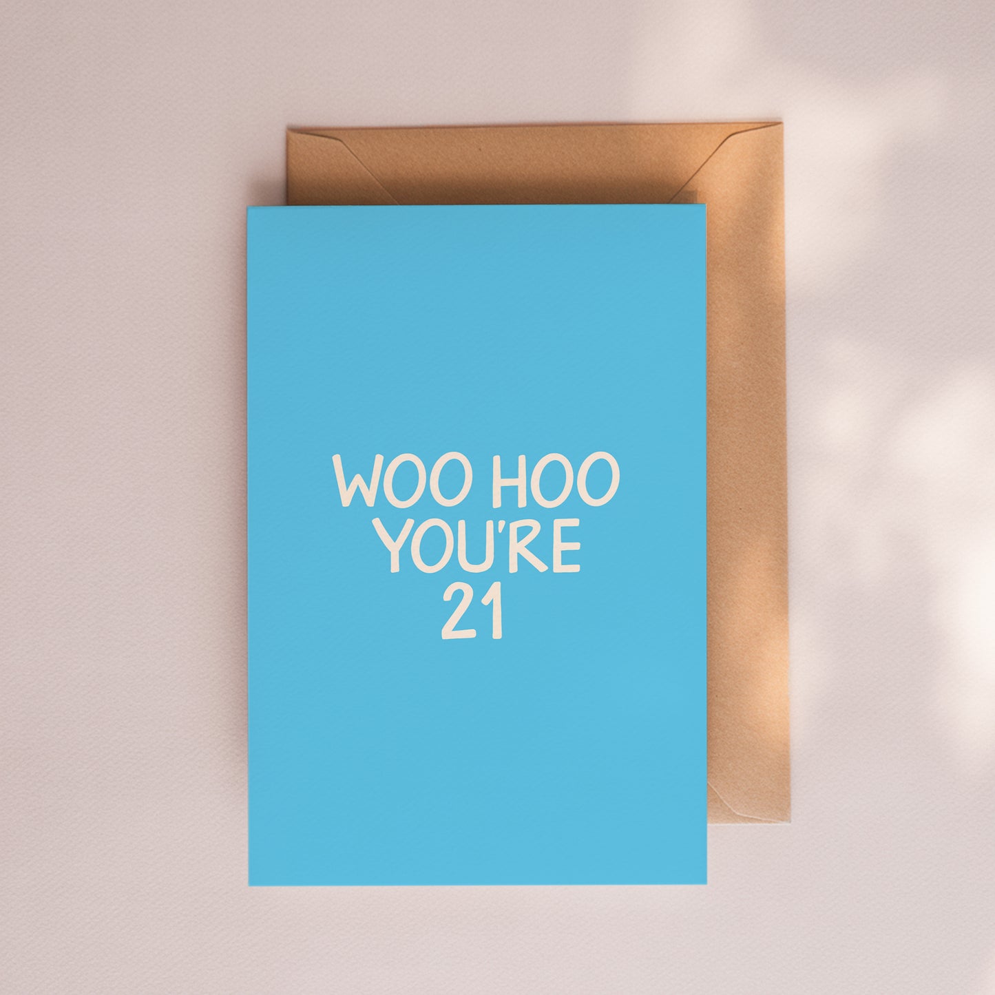 Woo Hoo You're 21 Card