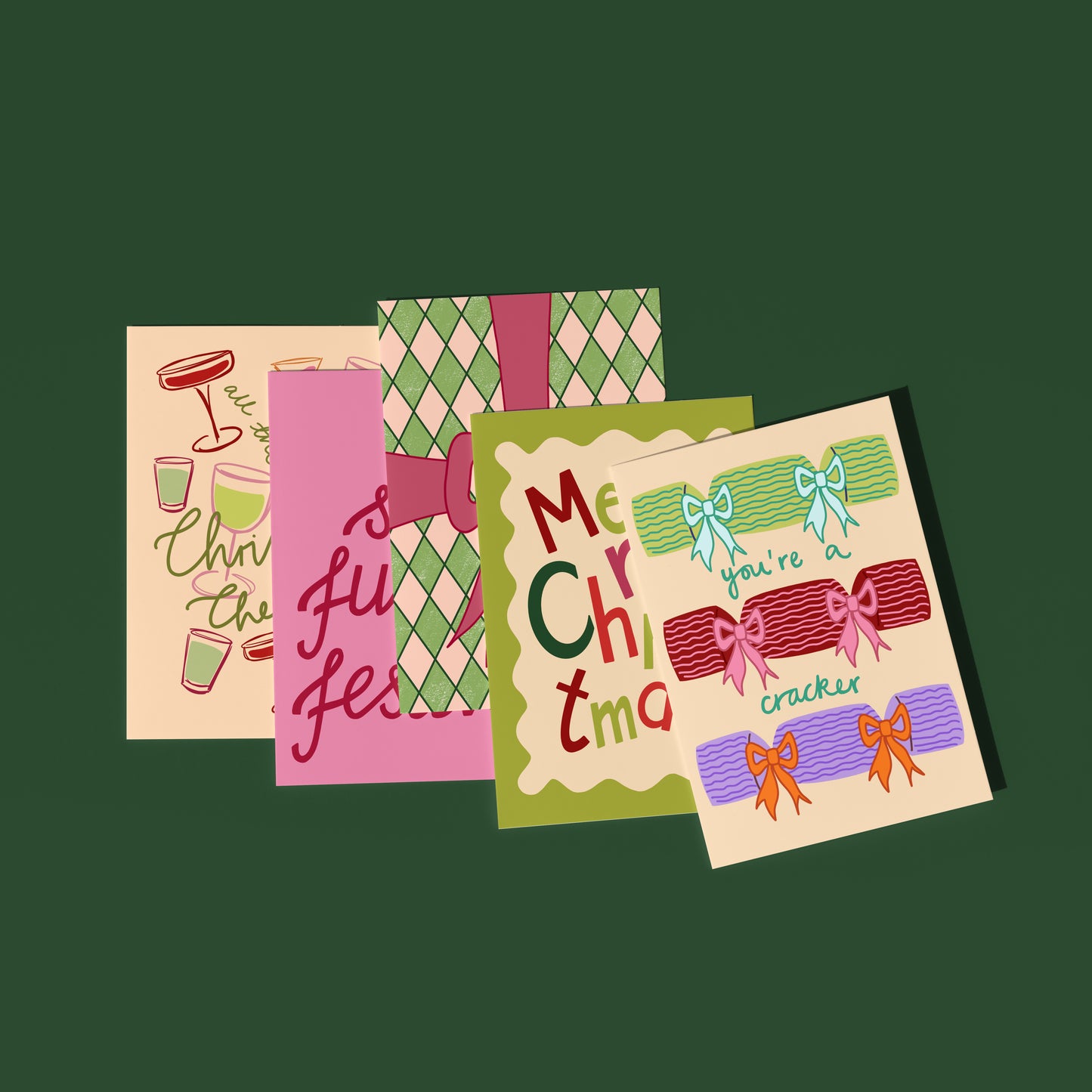 Choose Your Own ~ Pack of 5 Christmas Cards